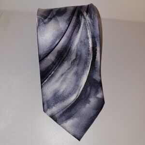 J Garcia Jerry silver metallic silk tie Snail Garden Collection 54